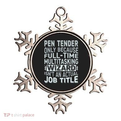 Wizard Job Title Quote Funny Pen Tender Ornament