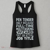 Wizard Job Title Quote Funny Pen Tender Women's Tank Top thumb 3