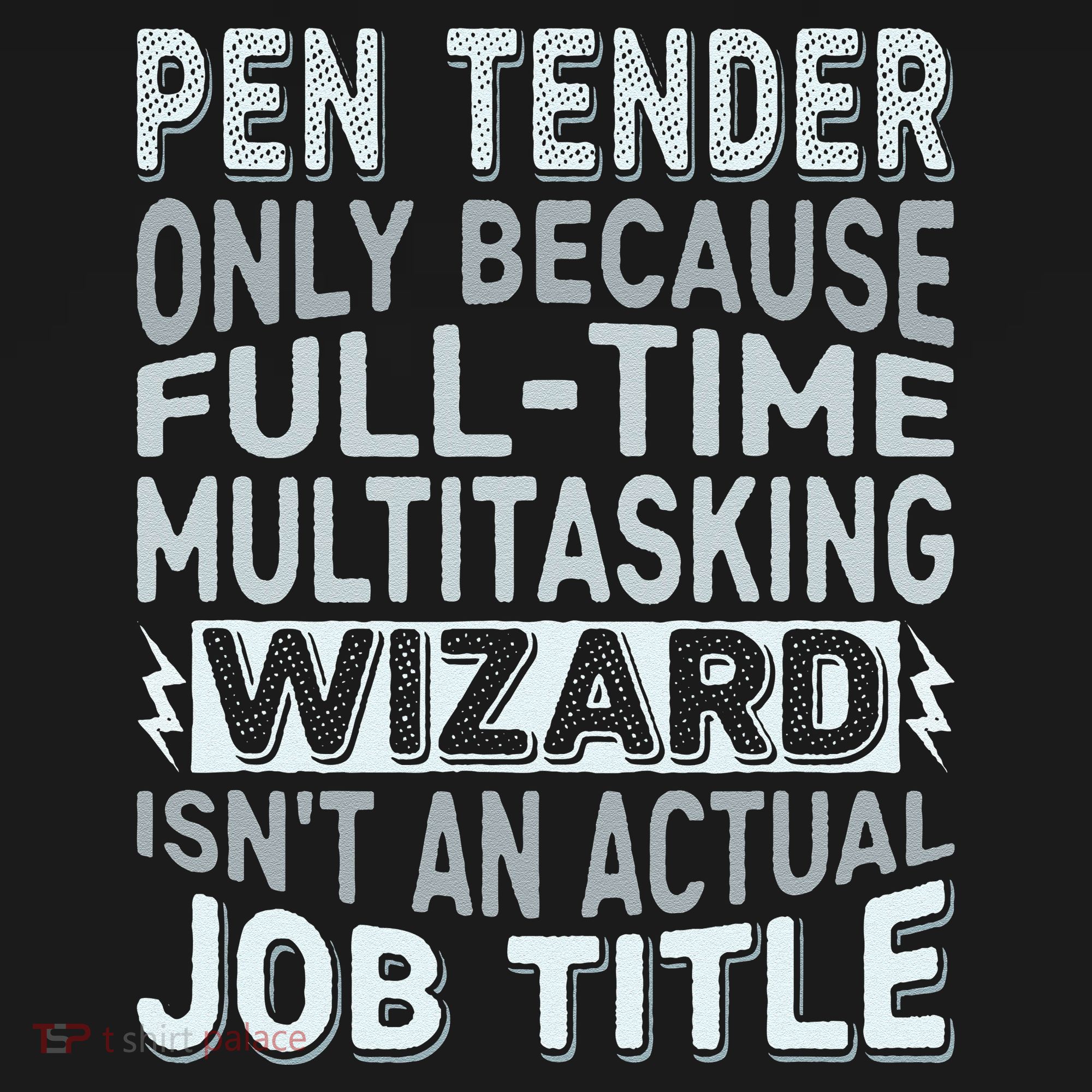 Wizard Job Title Quote Funny Pen Tender Women's Tank Top