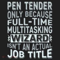 Wizard Job Title Quote Funny Pen Tender Golf Towel thumb 3