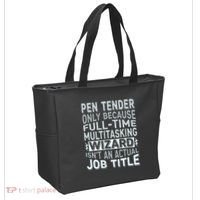 Wizard Job Title Quote Funny Pen Tender Tote Bag thumb 2