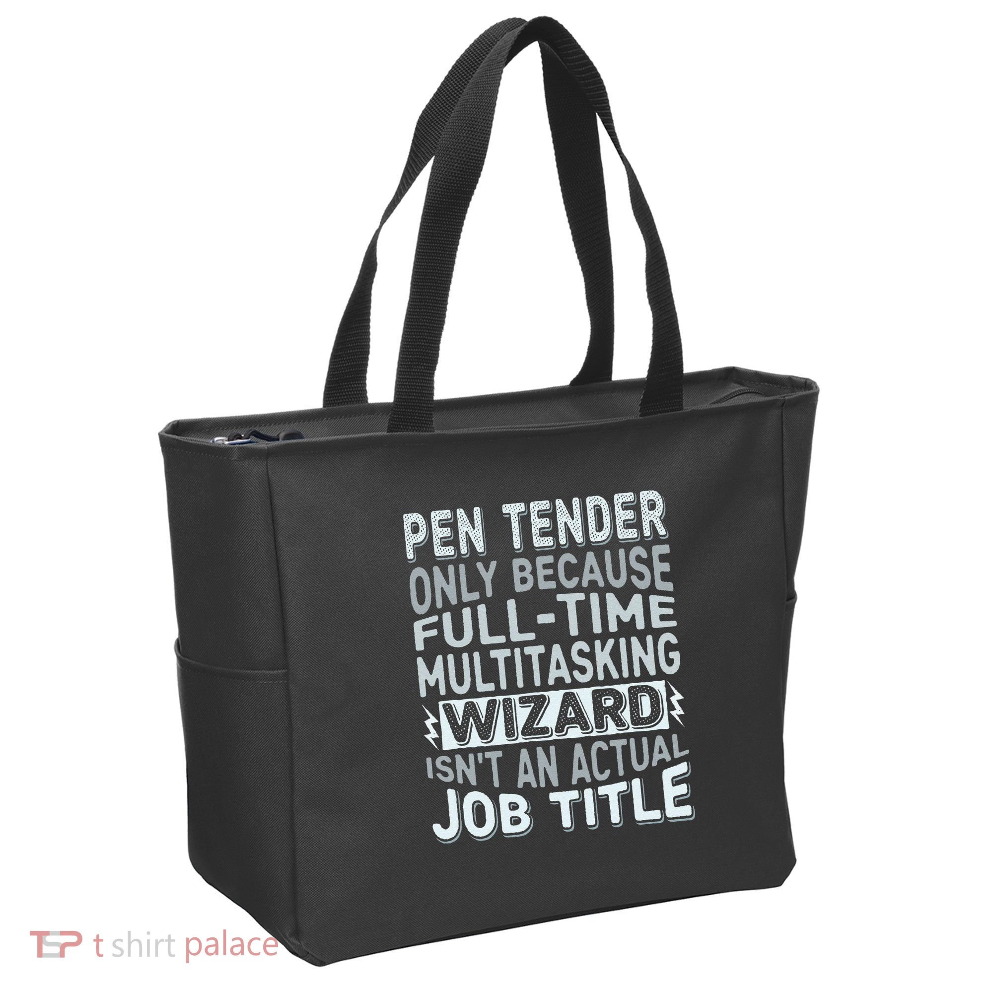 Wizard Job Title Quote Funny Pen Tender Tote Bag