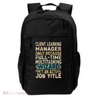 Wizard Job Title Quote Funny Client Learning Manager Backpack thumb 0