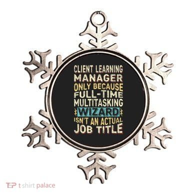 Wizard Job Title Quote Funny Client Learning Manager Ornament