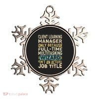 Wizard Job Title Quote Funny Client Learning Manager Ornament thumb 0