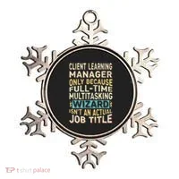 Wizard Job Title Quote Funny Client Learning Manager Ornament thumb 0