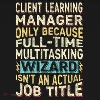Wizard Job Title Quote Funny Client Learning Manager Ornament thumb 1