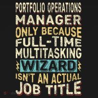 Wizard Job Title Quote Funny Portfolio Operations Manager Women's Hoodie thumb 2