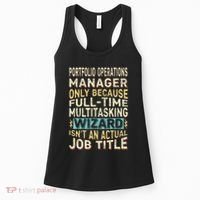 Wizard Job Title Quote Funny Portfolio Operations Manager Women's Tank Top thumb 0