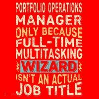 Wizard Job Title Quote Funny Portfolio Operations Manager Santa Hat thumb 1
