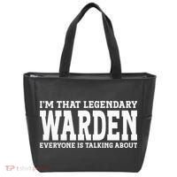 Warden Job Title Employee Funny Worker Profession Warden Tote Bag thumb 0