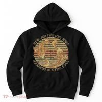 Were Just Two Lost Souls Swimming In A Fish Bowl Retro Style Hoodie thumb 0
