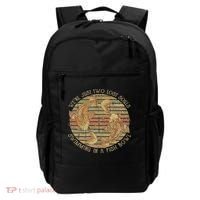 Were Just Two Lost Souls Swimming In A Fish Bowl Retro Style Backpack thumb 0