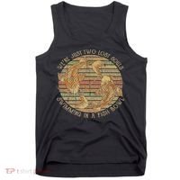 Were Just Two Lost Souls Swimming In A Fish Bowl Retro Style Tank Top thumb 0