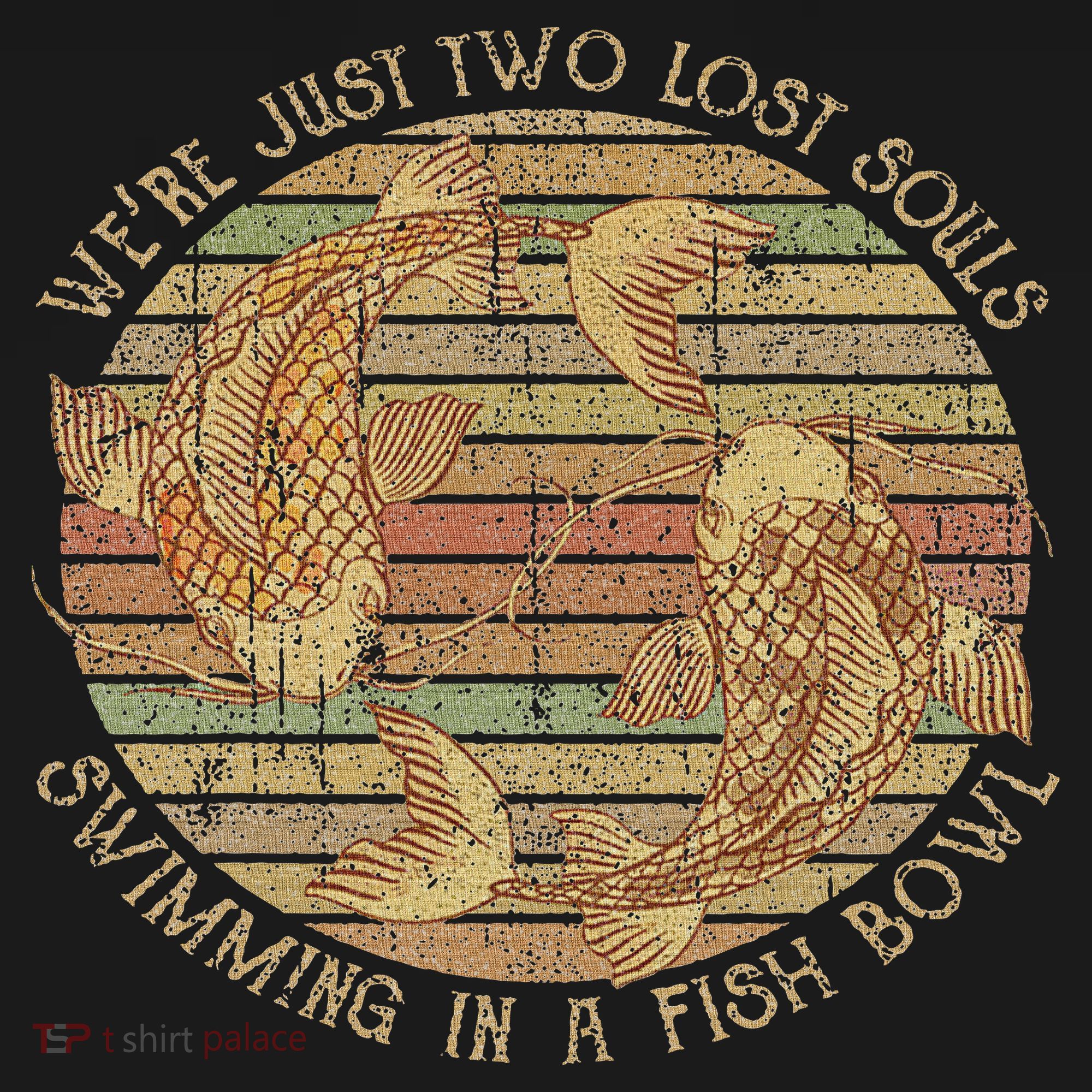 Were Just Two Lost Souls Swimming In A Fish Bowl Retro Style Visor