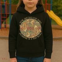 Were Just Two Lost Souls Swimming In A Fish Bowl Retro Style Kids Hoodie thumb 3