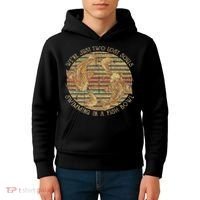 Were Just Two Lost Souls Swimming In A Fish Bowl Retro Style Kids Hoodie thumb 4