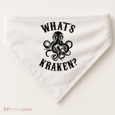 Whats Kraken Amazing Octopus Graphic USA-Made Doggie Bandana