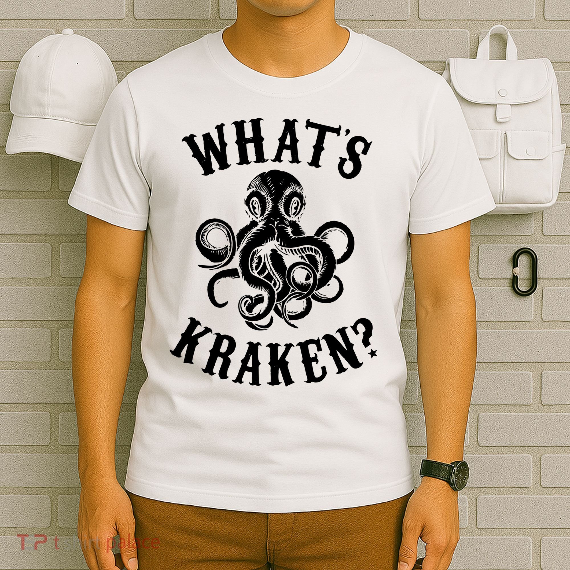Whats Kraken Amazing Octopus Graphic T-Shirt