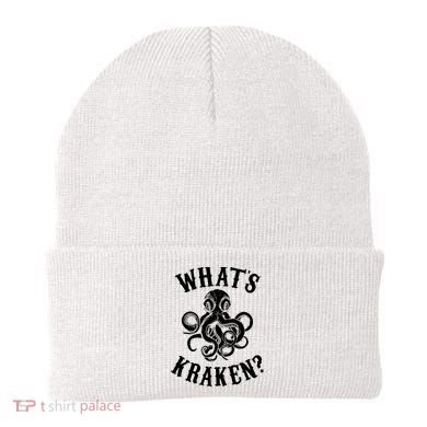 Whats Kraken Amazing Octopus Graphic Beanie