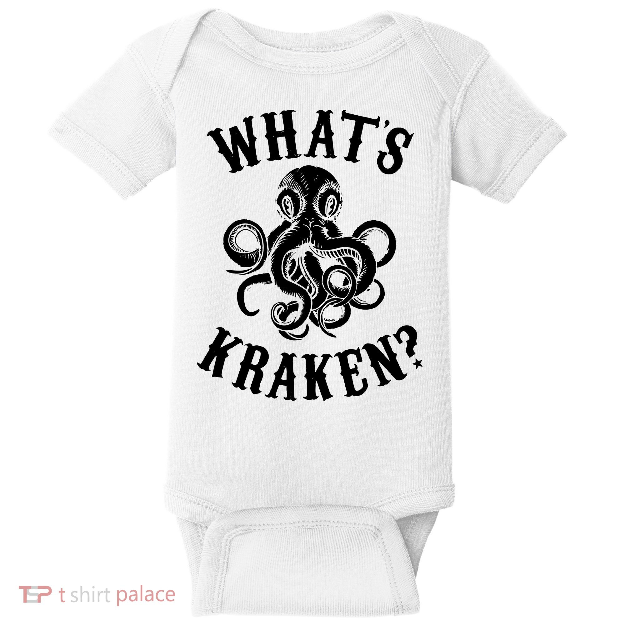 Whats Kraken Amazing Octopus Graphic Baby Bodysuit
