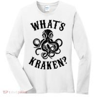 Whats Kraken Amazing Octopus Graphic Women's Long Sleeve Shirt thumb 0