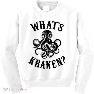 Whats Kraken Amazing Octopus Graphic Kids Sweatshirt