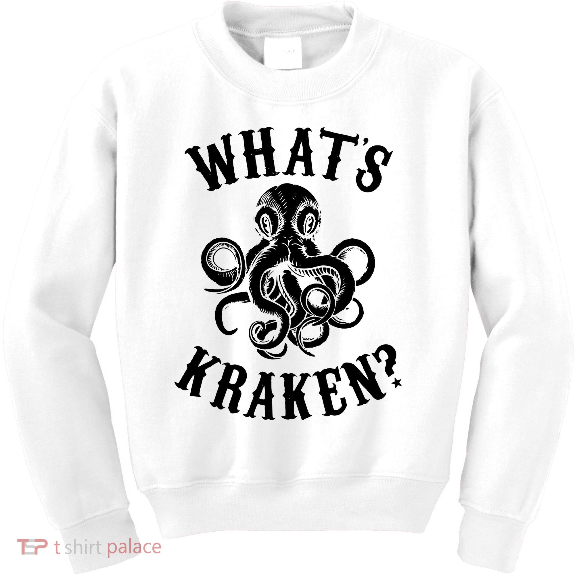 Whats Kraken Amazing Octopus Graphic Kids Sweatshirt