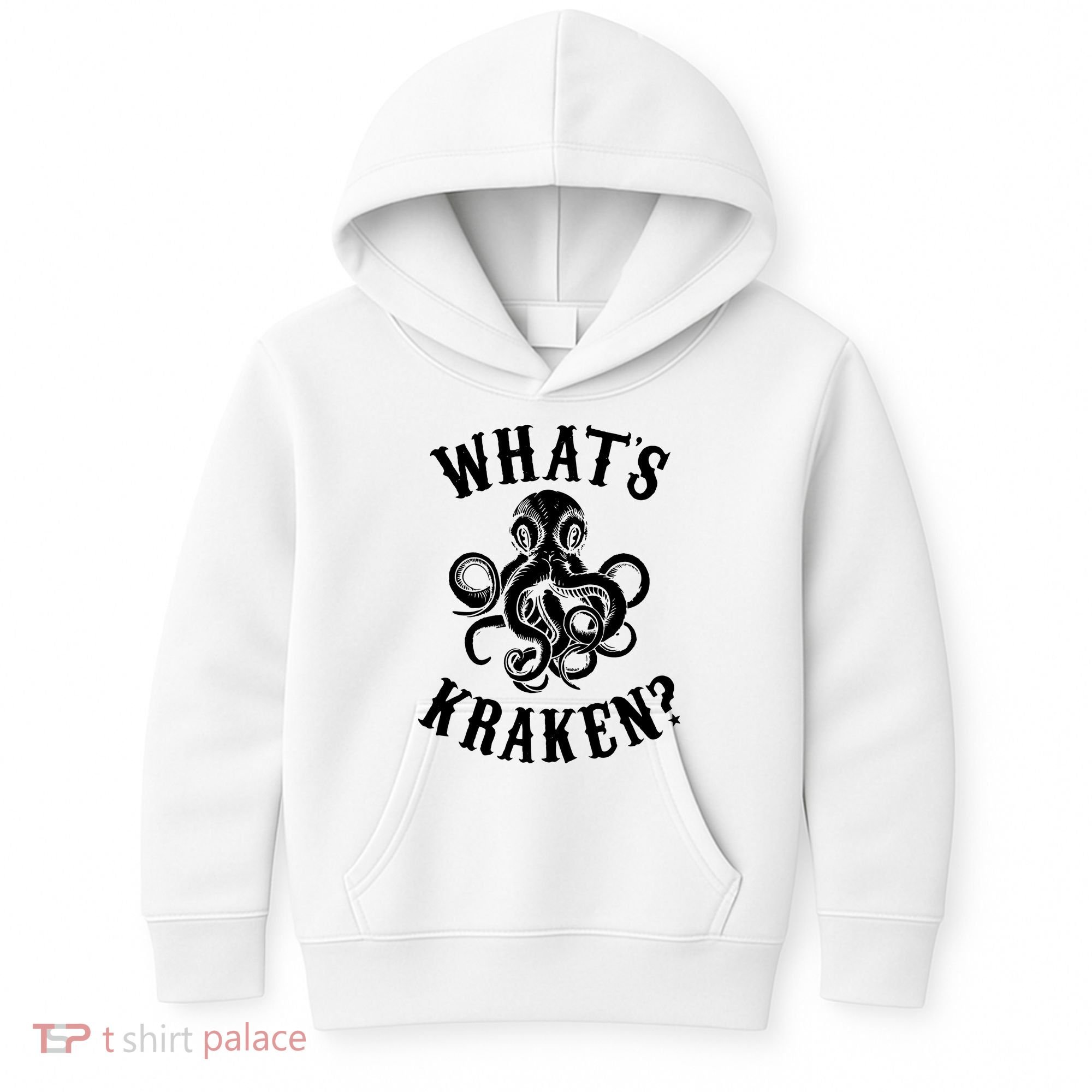 Whats Kraken Amazing Octopus Graphic Kids Hoodie