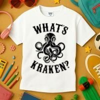 Whats Kraken Amazing Octopus Graphic Kids T-Shirt thumb 3