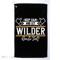 Wilder Keep Calm And Let Wilder Handle That Cool Gift Golf Towel thumb 0