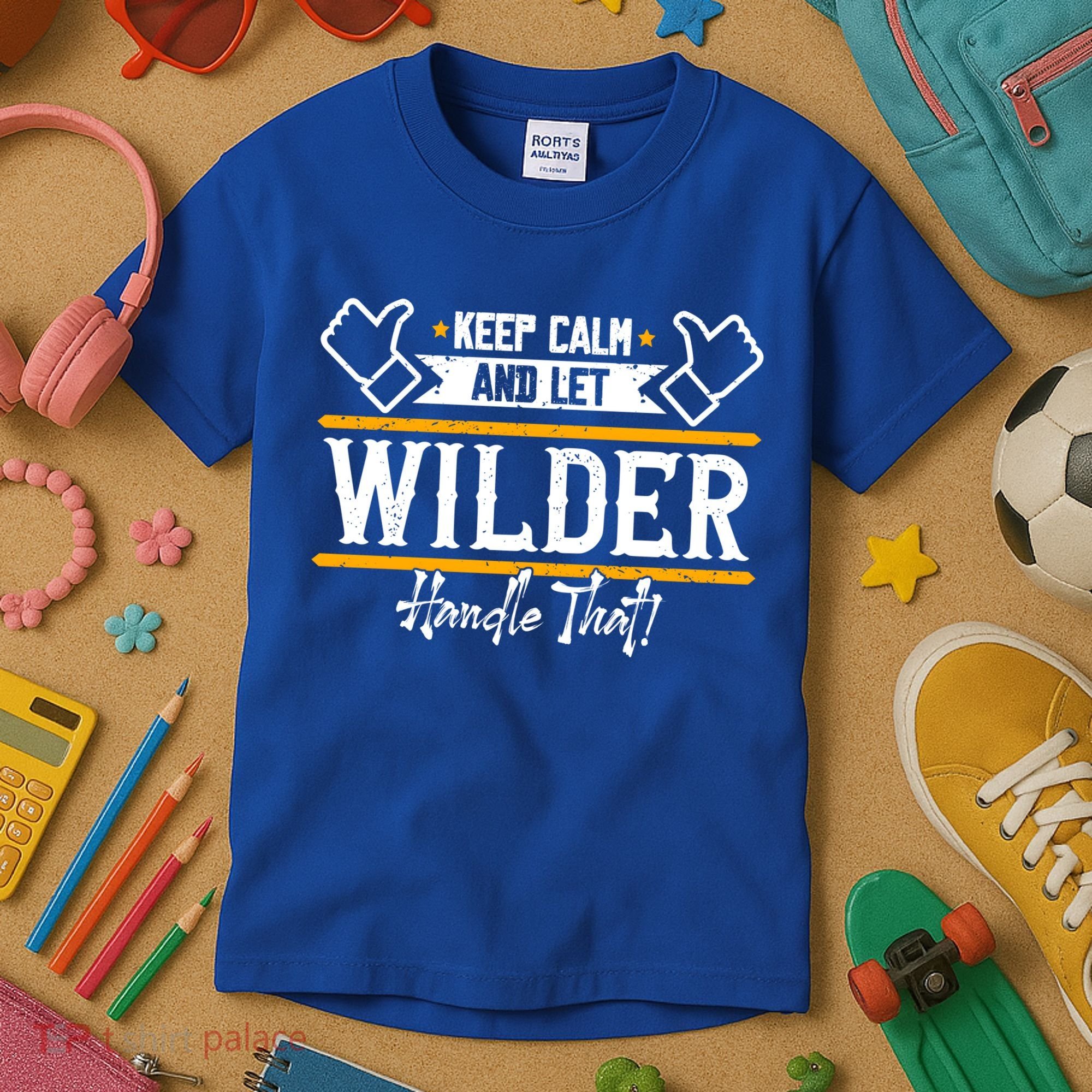 Wilder Keep Calm And Let Wilder Handle That Cool Gift Kids T-Shirt