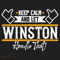 Winston Keep Calm And Let Winston Handle That Great Gift Beanie thumb 2