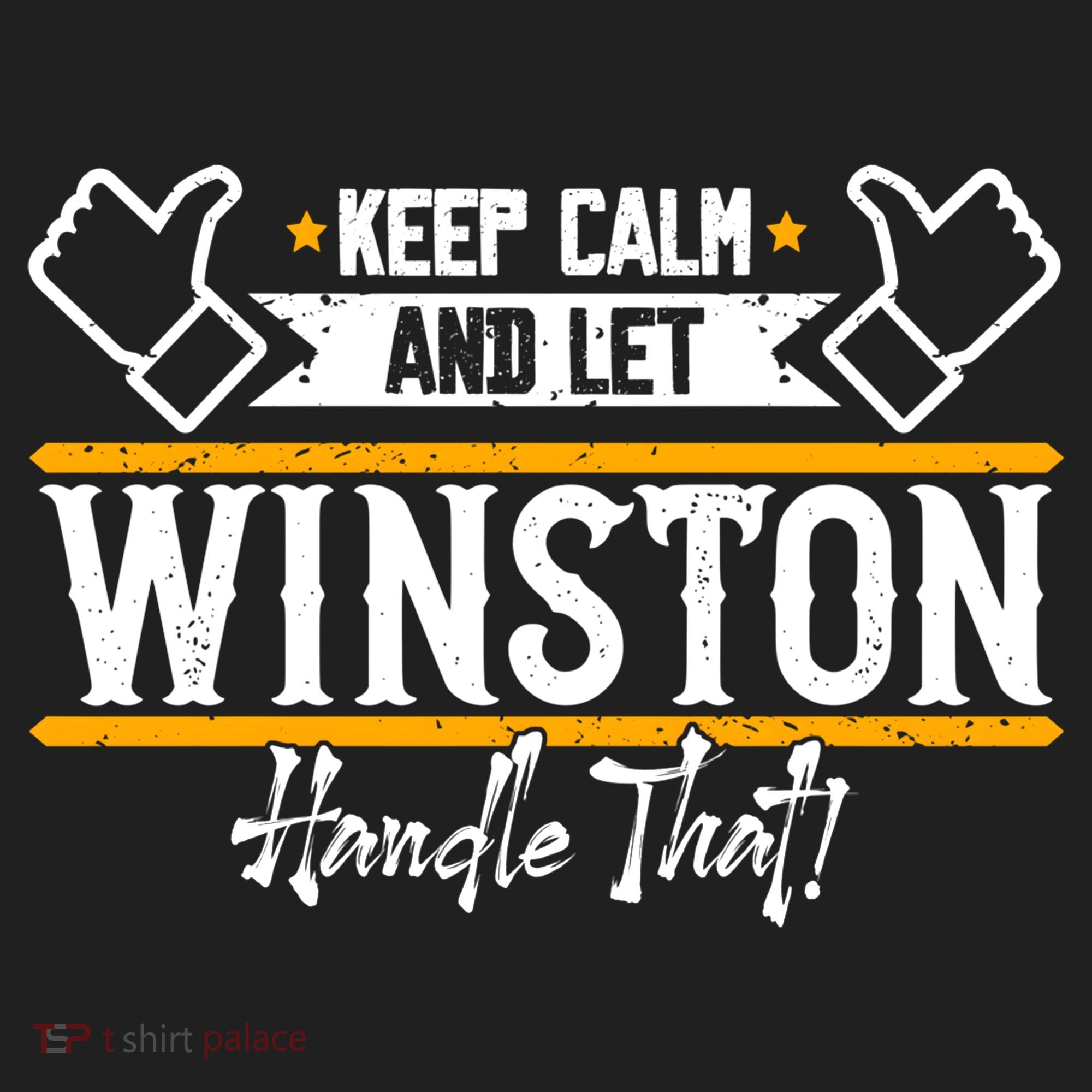 Winston Keep Calm And Let Winston Handle That Great Gift Hat