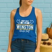 Winston Keep Calm And Let Winston Handle That Great Gift Women's Tank Top thumb 2