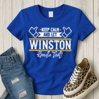 Winston Keep Calm And Let Winston Handle That Great Gift Women's T-Shirt thumb 3
