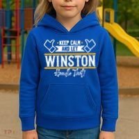 Winston Keep Calm And Let Winston Handle That Great Gift Kids Hoodie thumb 3