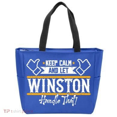 Winston Keep Calm And Let Winston Handle That Great Gift Tote Bag