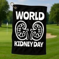 World Kidney Day Public Awareness Golf Towel thumb 1