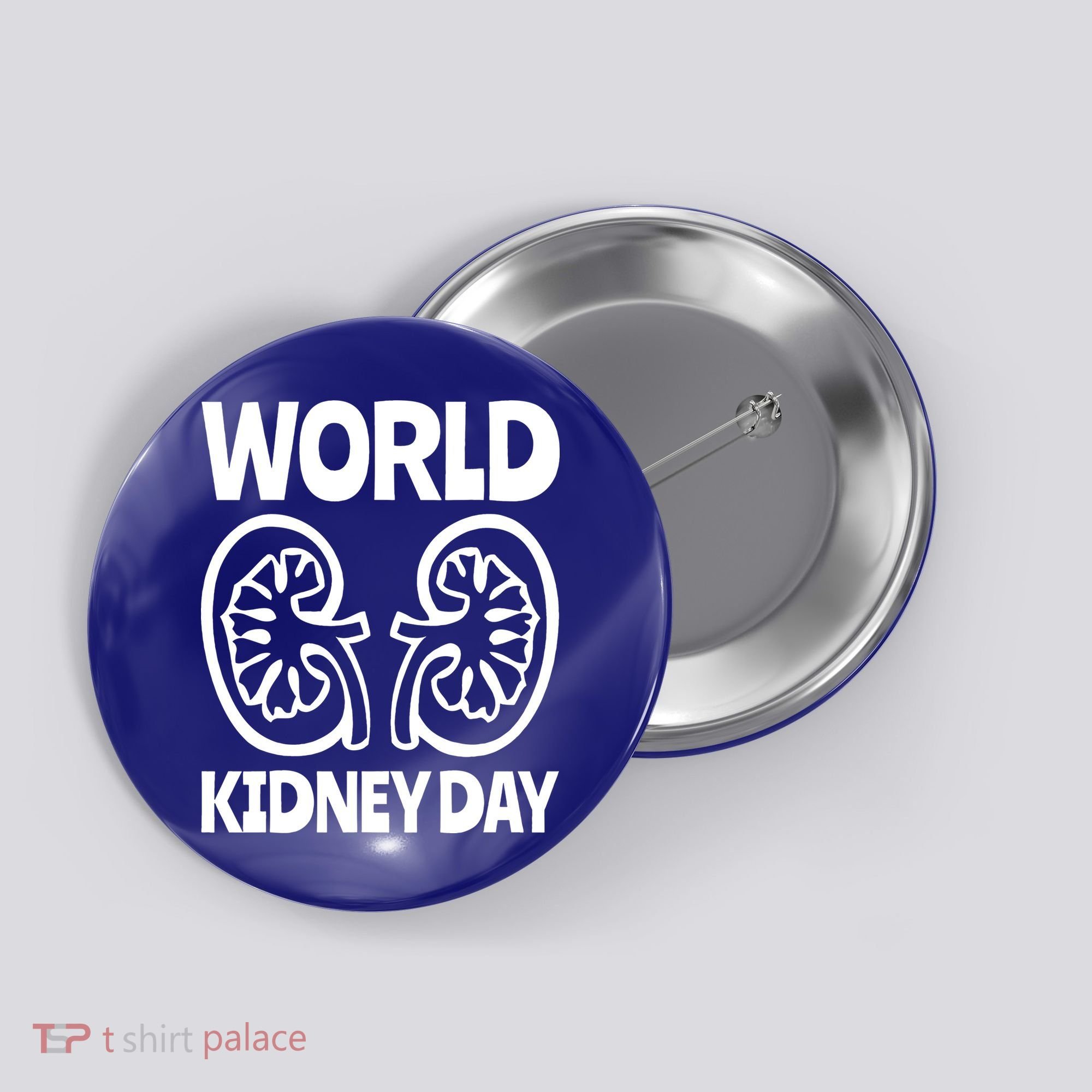 World Kidney Day Public Awareness Button