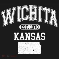 Wichita Kansas Est 1870 Varsity Women's Hoodie thumb 2