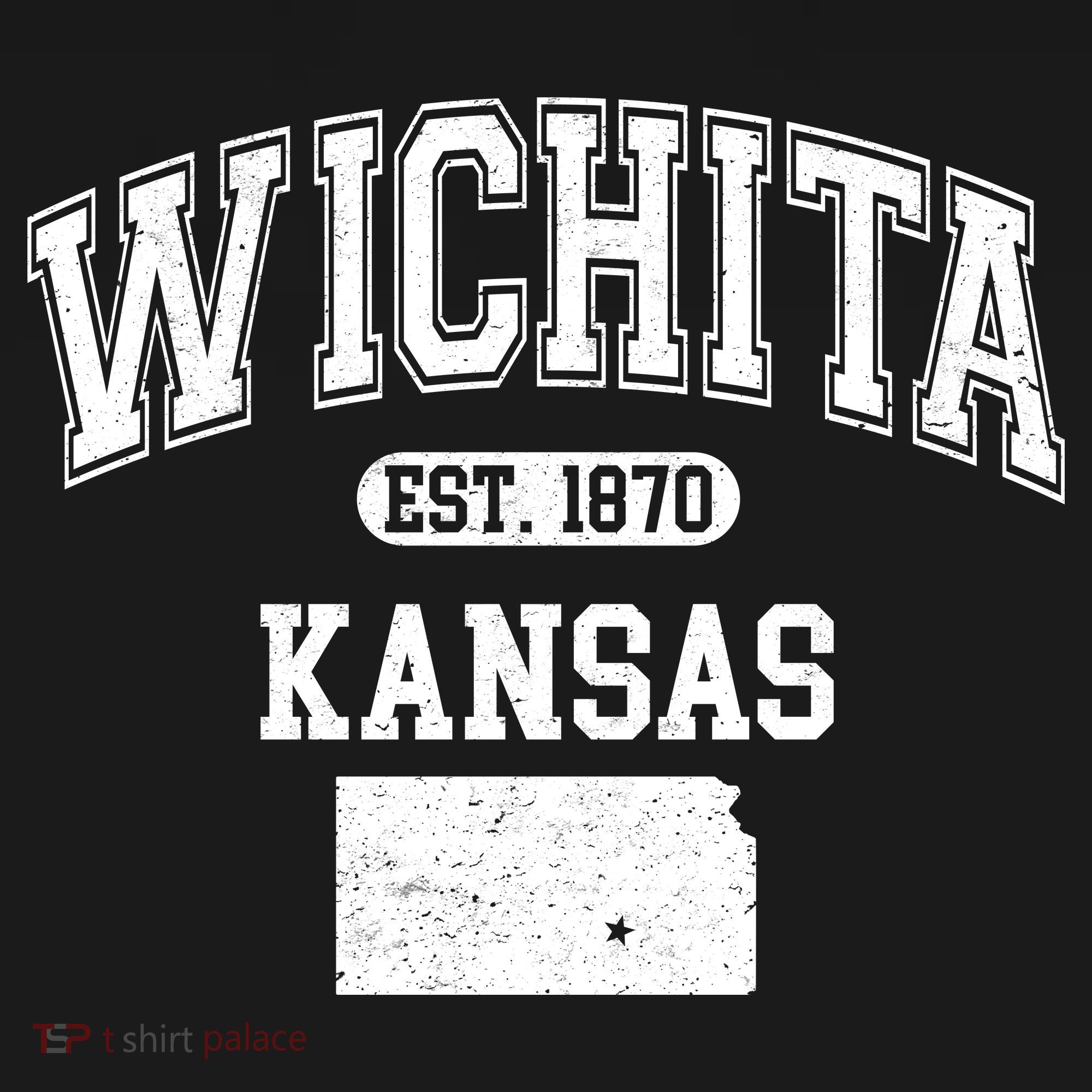 Wichita Kansas Est 1870 Varsity Women's Hoodie