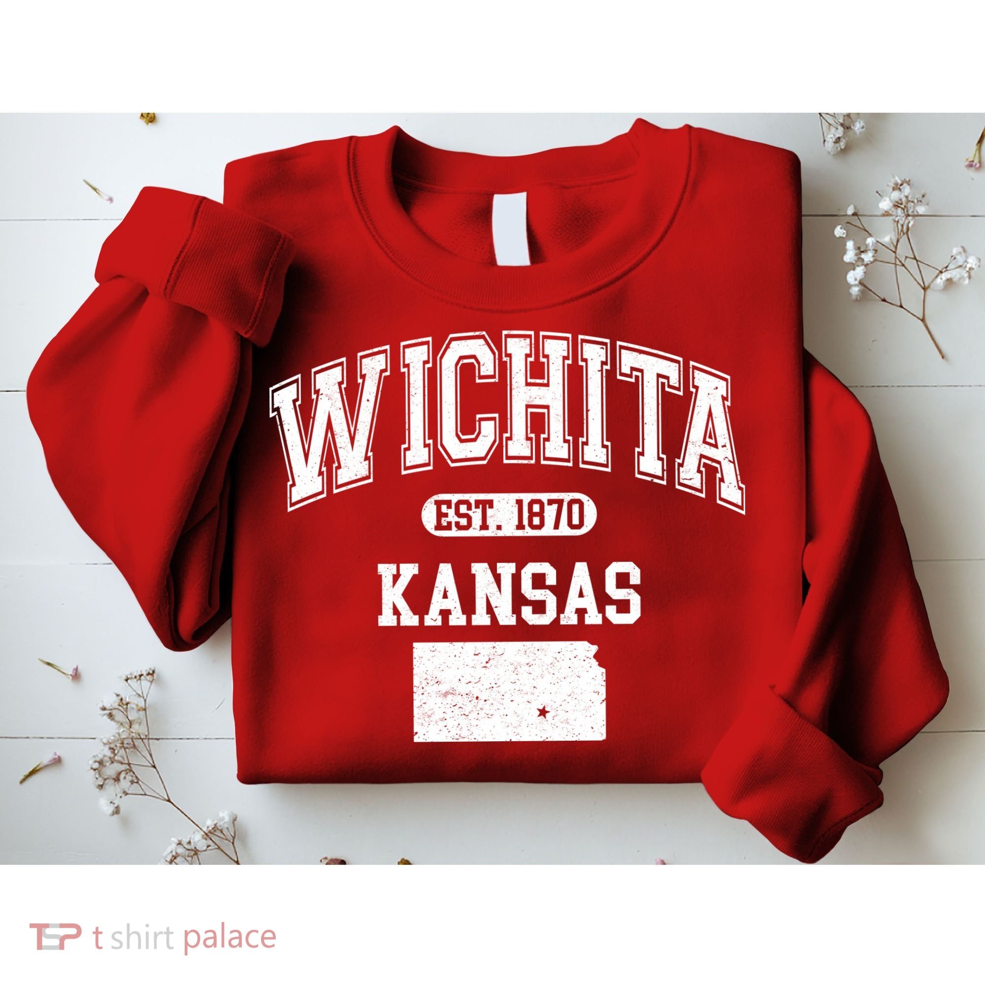 Wichita Kansas Est 1870 Varsity Sweatshirt
