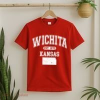 Wichita Kansas Est 1870 Varsity T-Shirt thumb 2