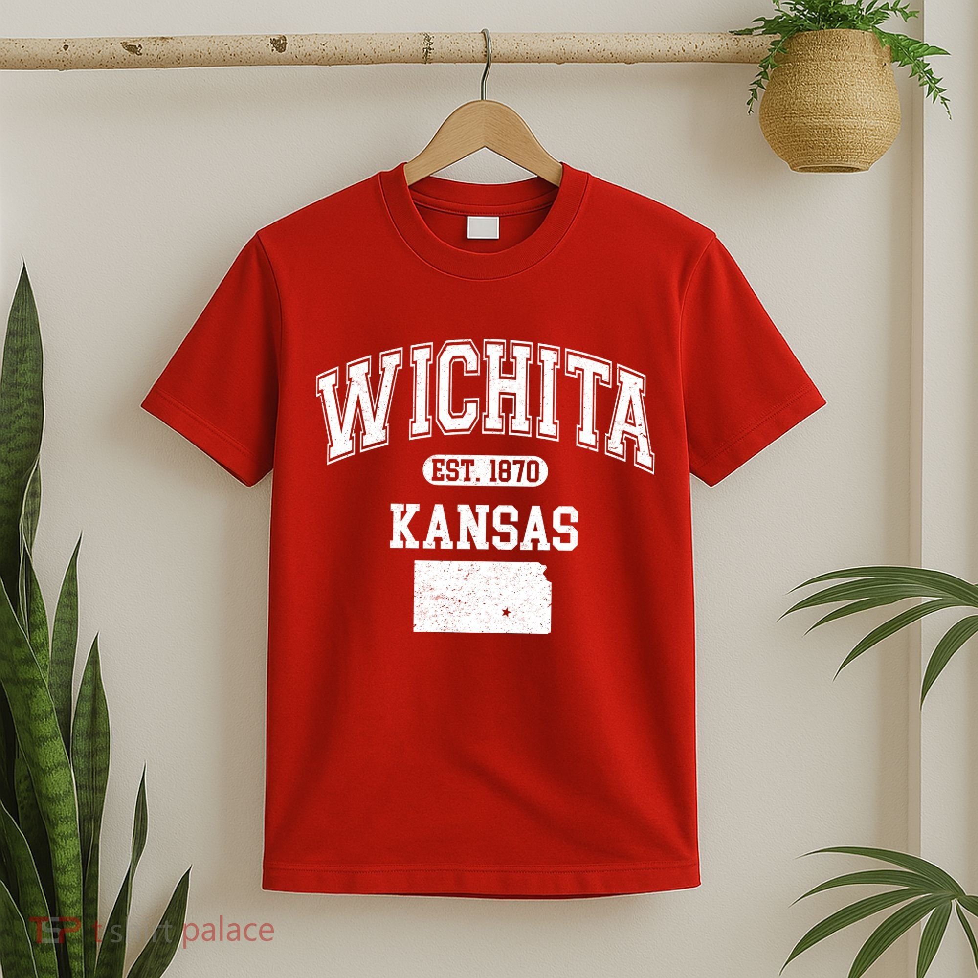 Wichita Kansas Est 1870 Varsity T-Shirt