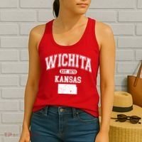 Wichita Kansas Est 1870 Varsity Women's Tank Top thumb 2