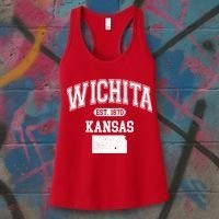Wichita Kansas Est 1870 Varsity Women's Tank Top thumb 3