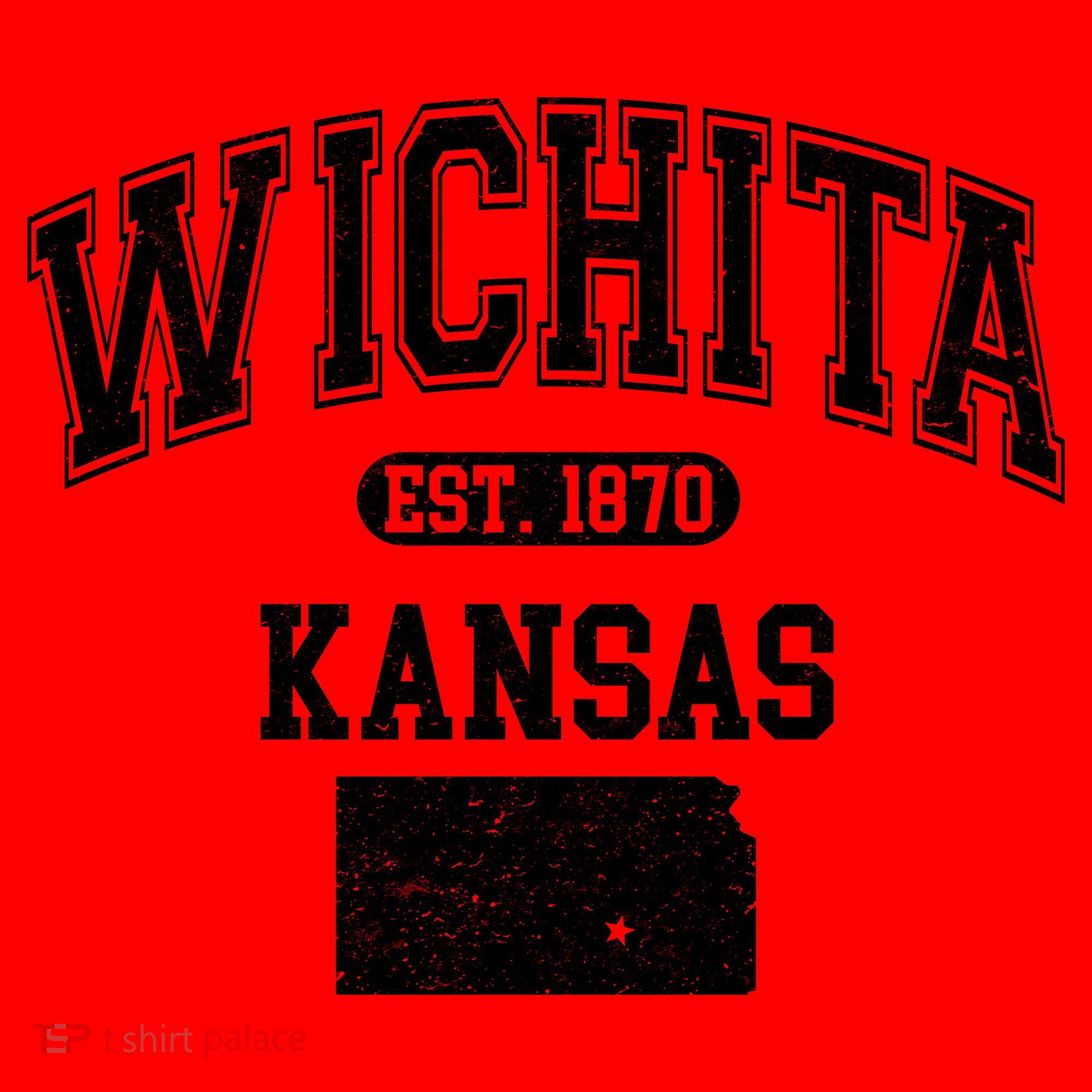 Wichita Kansas Est 1870 Varsity Santa Hat
