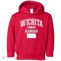 Wichita Kansas Est 1870 Varsity Toddler Hoodie thumb 0