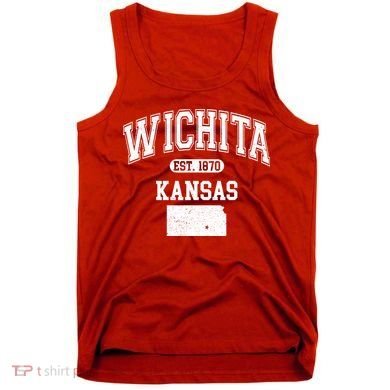 Wichita Kansas Est 1870 Varsity Tank Top